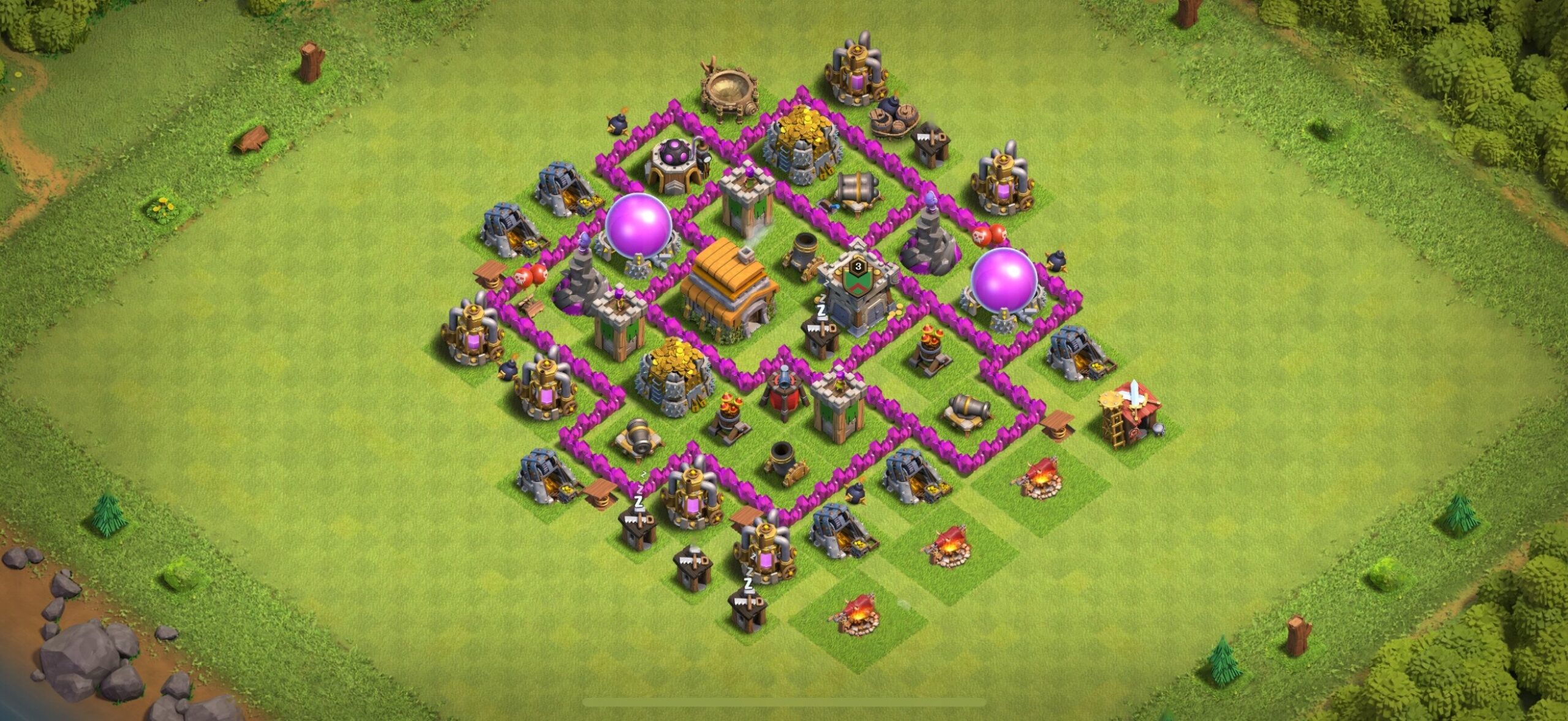 TH6 Farming Base - Top Town Hall 6 Farming Base with Link (#13) - Clash of Clans 2025​ TH6 Base
