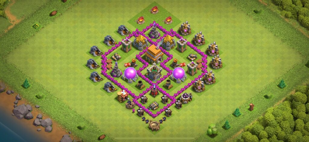 TH6 Farming Base - Top Town Hall 6 Farming Base with Link (#14) - Clash of Clans 2025​ TH6 Base
