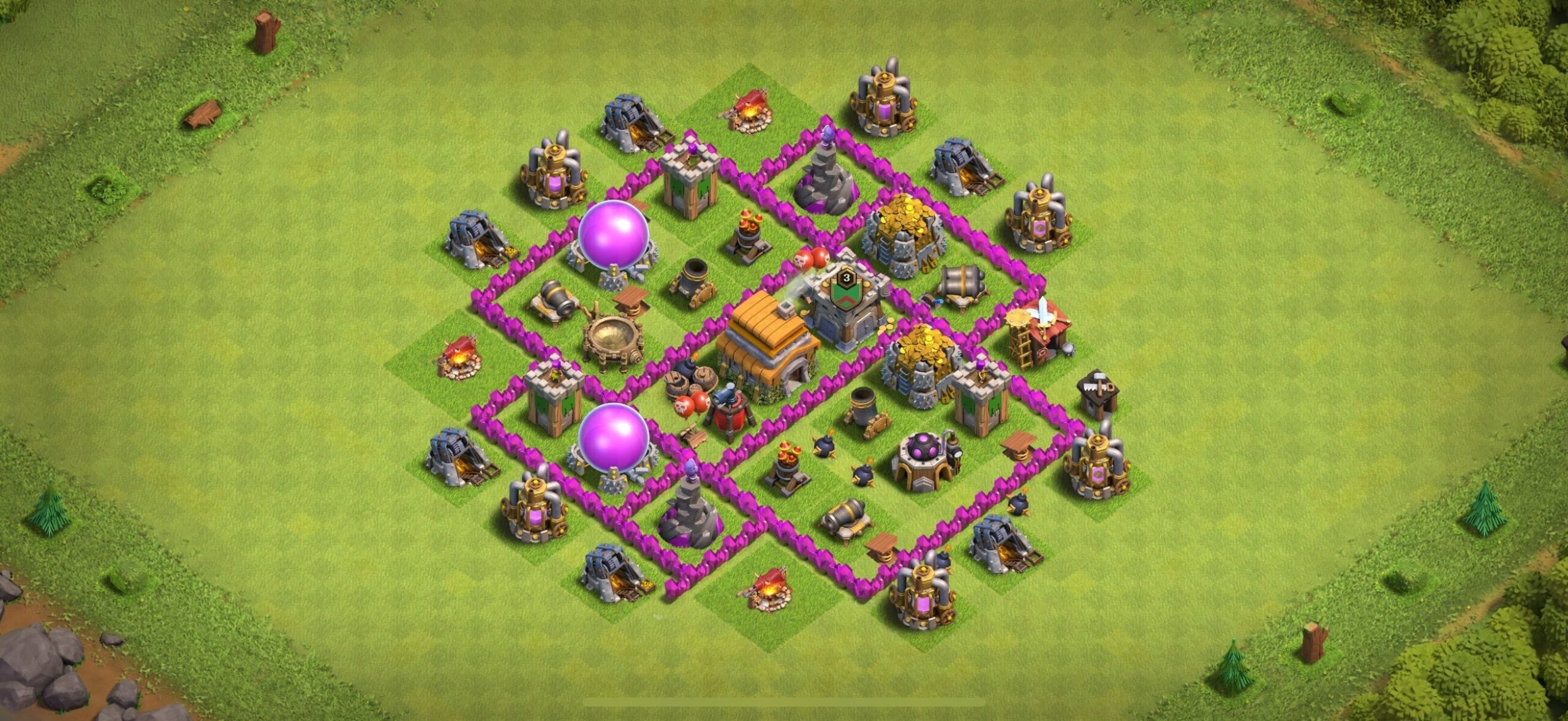 TH6 Farming Base - Top Town Hall 6 Farming Base with Link (#15) - Clash of Clans 2025​ TH6 Base