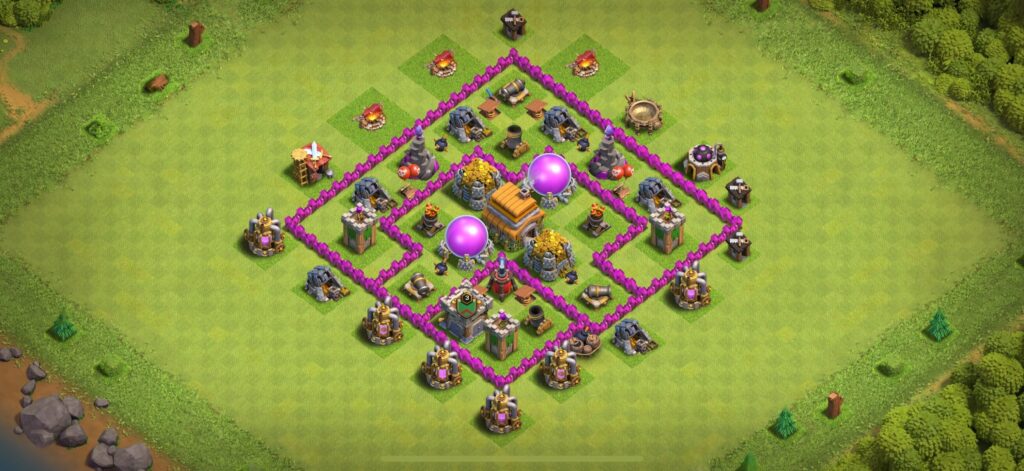 TH6 Farming Base - Top Town Hall 6 Farming Base with Link (#18) - Clash of Clans 2025​ TH6 Base