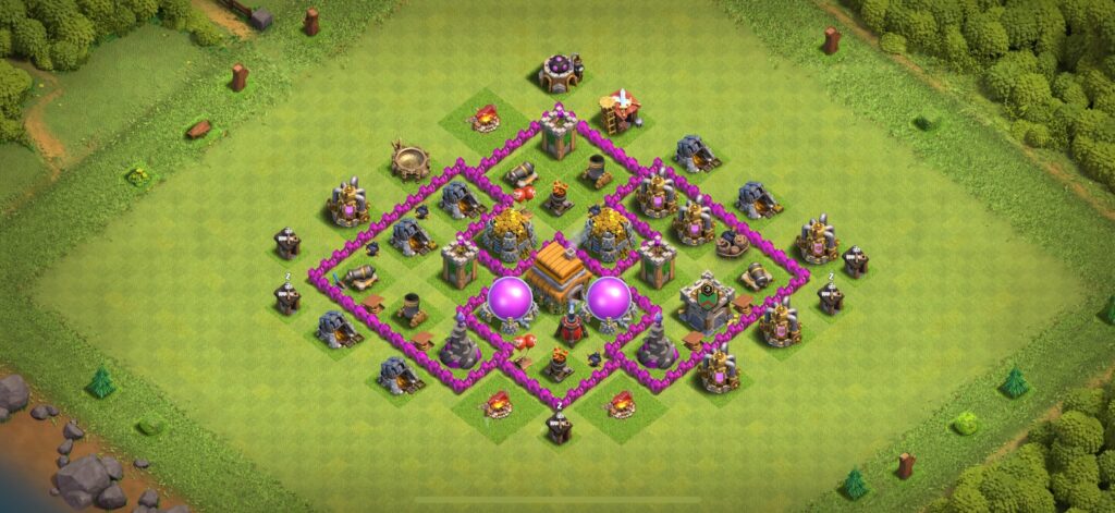 TH6 Farming Base - Top Town Hall 6 Farming Base with Link (#19) - Clash of Clans 2025​ TH6 Base