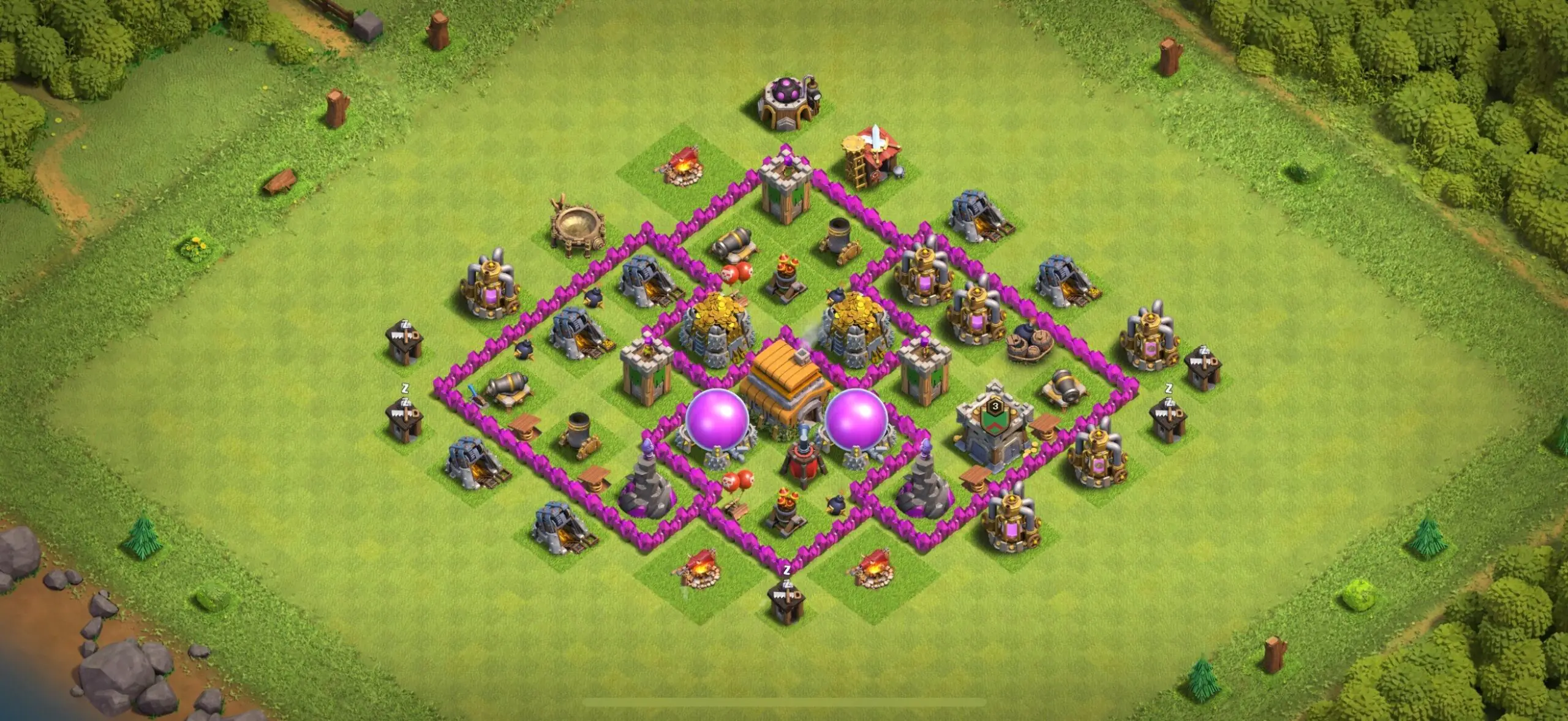 TH6 Farming Base - Top Town Hall 6 Farming Base with Link (#19) - Clash of Clans 2025​ TH6 Base