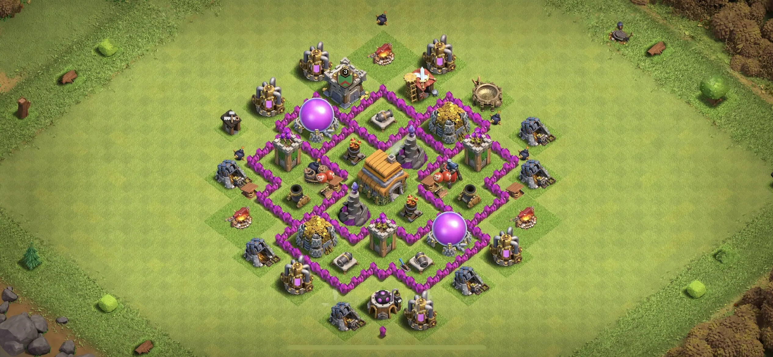 TH6 Farming Base - Top Town Hall 6 Farming Base with Link (#2) - Clash of Clans 2025​ TH6 Base