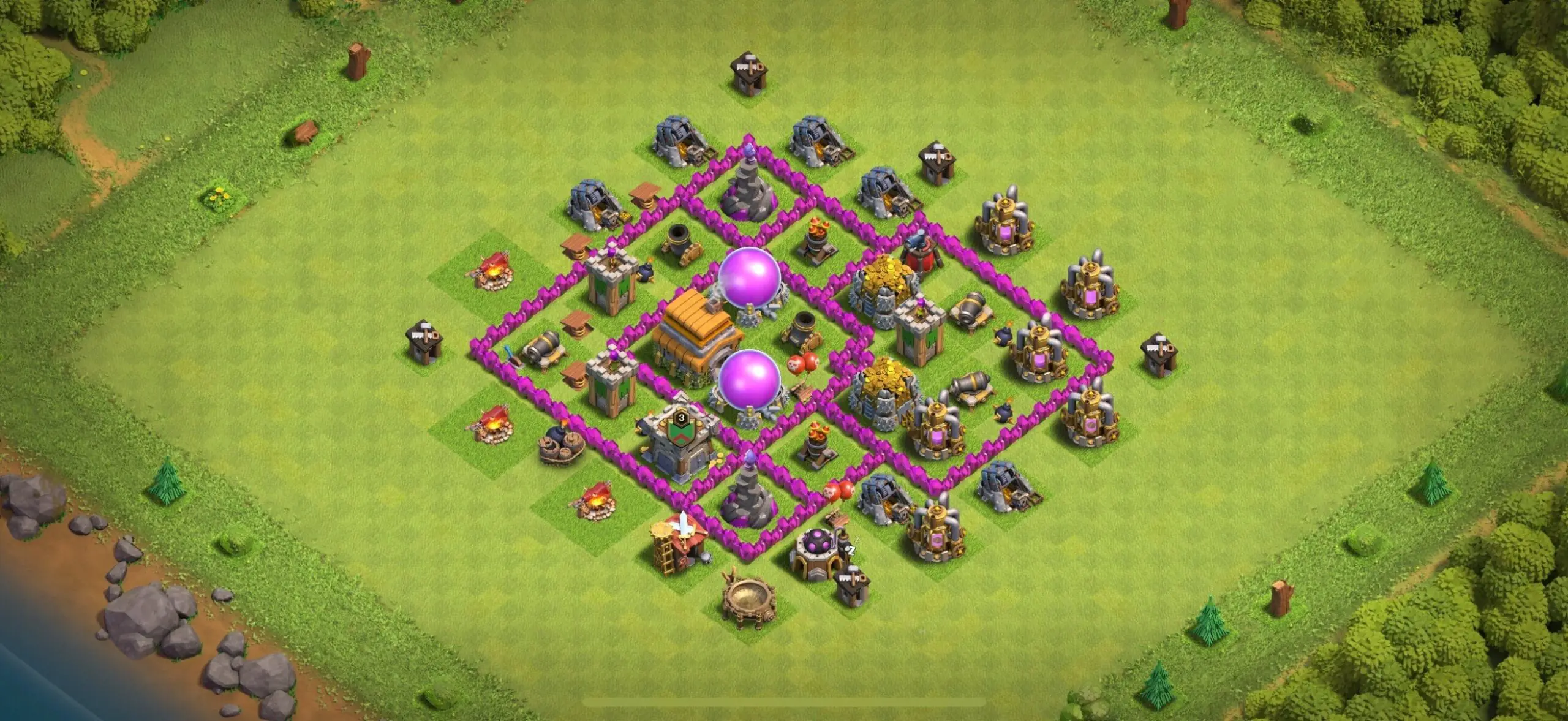 TH6 Farming Base - Top Town Hall 6 Farming Base with Link (#20) - Clash of Clans 2025​ TH6 Base