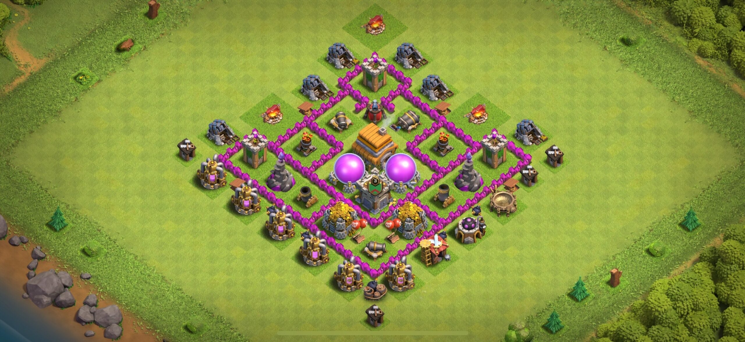 TH6 Farming Base - Top Town Hall 6 Farming Base with Link (#21) - Clash of Clans 2025​ TH6 Base