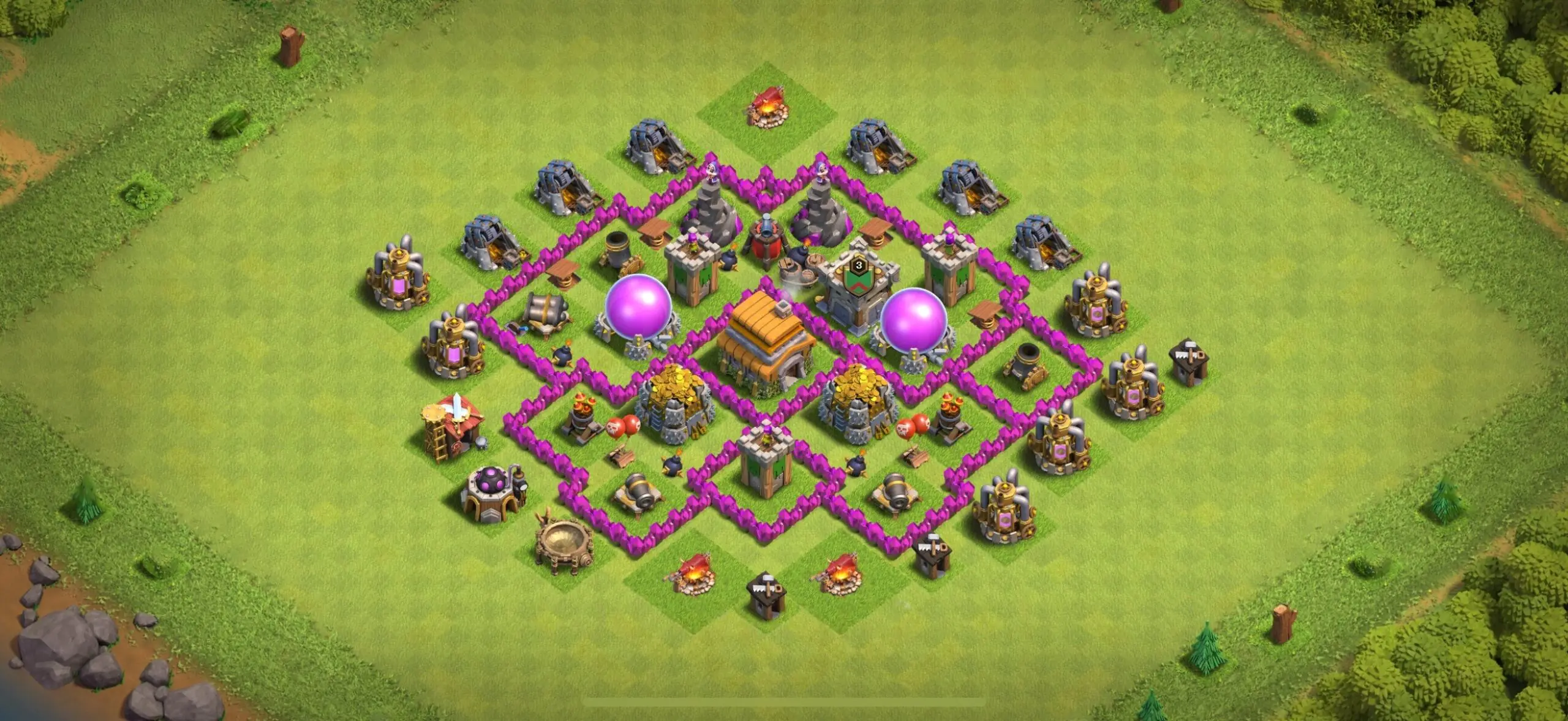 TH6 Farming Base - Top Town Hall 6 Farming Base with Link (#22) - Clash of Clans 2025​ TH6 Base