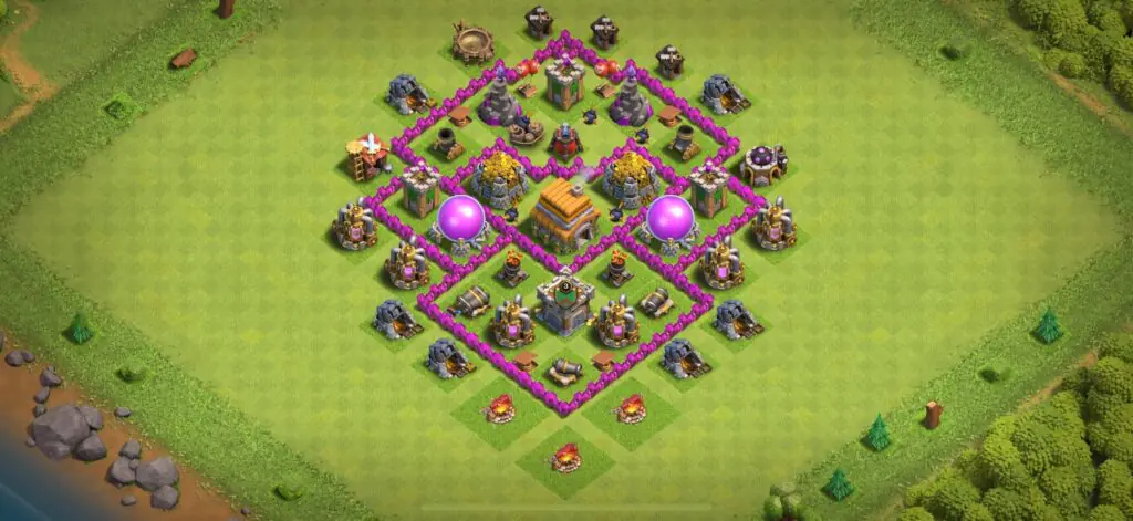 TH6 Farming Base - Top Town Hall 6 Farming Base with Link (#24) - Clash of Clans 2025​ TH6 Base