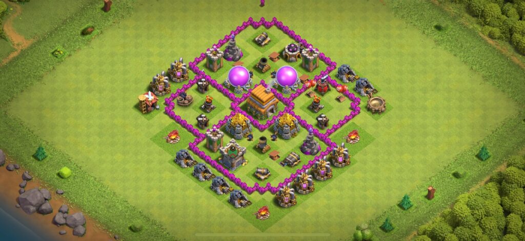 TH6 Farming Base - Top Town Hall 6 Farming Base with Link (#25) - Clash of Clans 2025​ TH6 Base