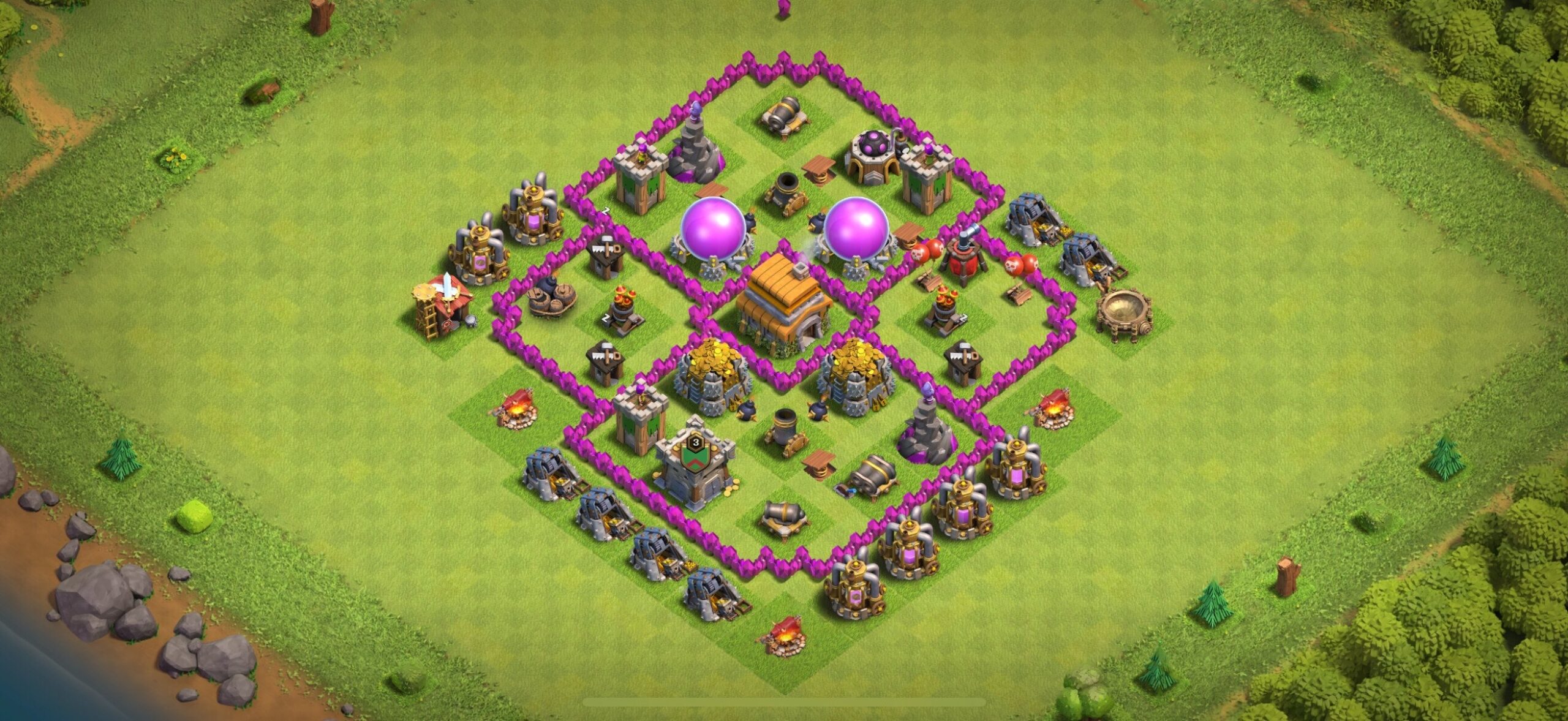 TH6 Farming Base - Top Town Hall 6 Farming Base with Link (#25) - Clash of Clans 2025​ TH6 Base