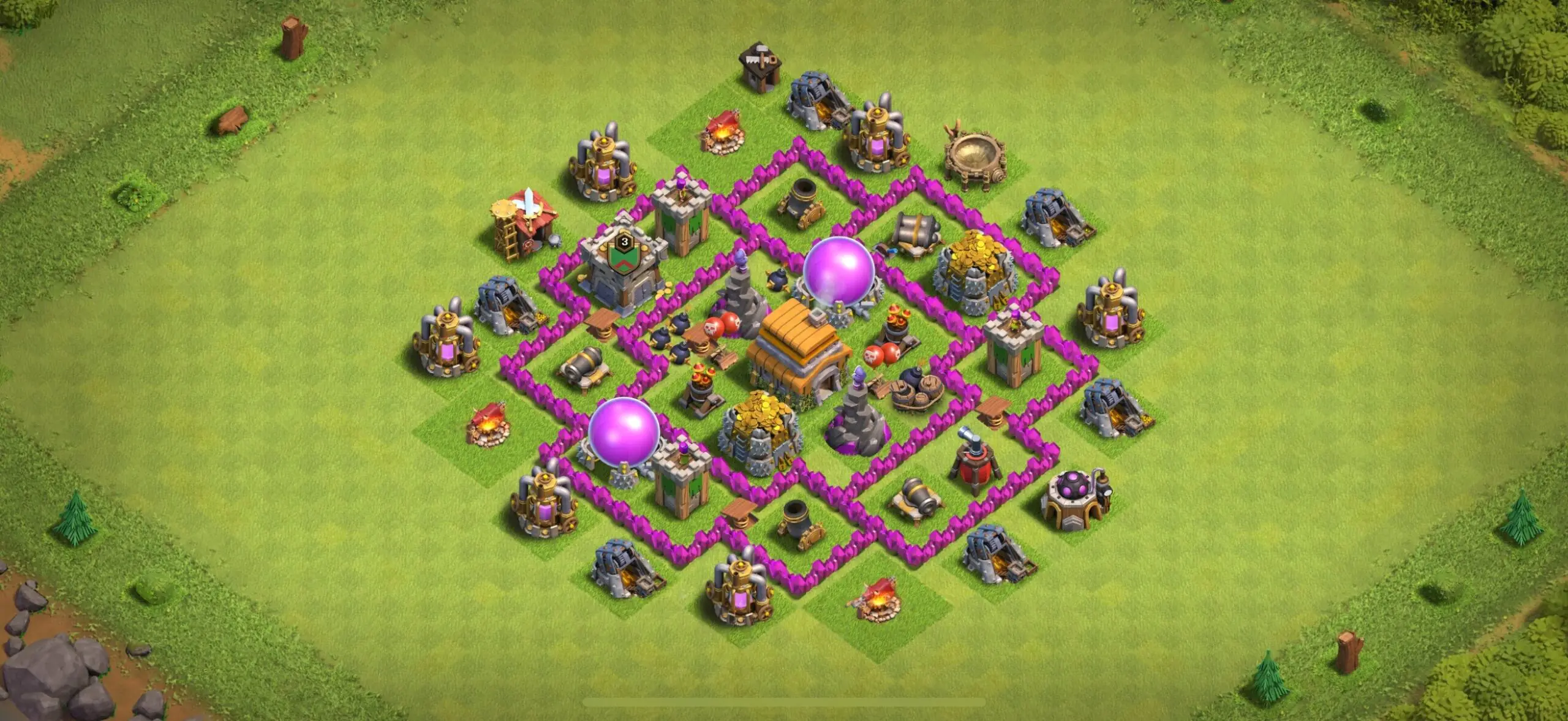 TH6 Farming Base - Top Town Hall 6 Farming Base with Link (#3) - Clash of Clans 2025​ TH6 Base