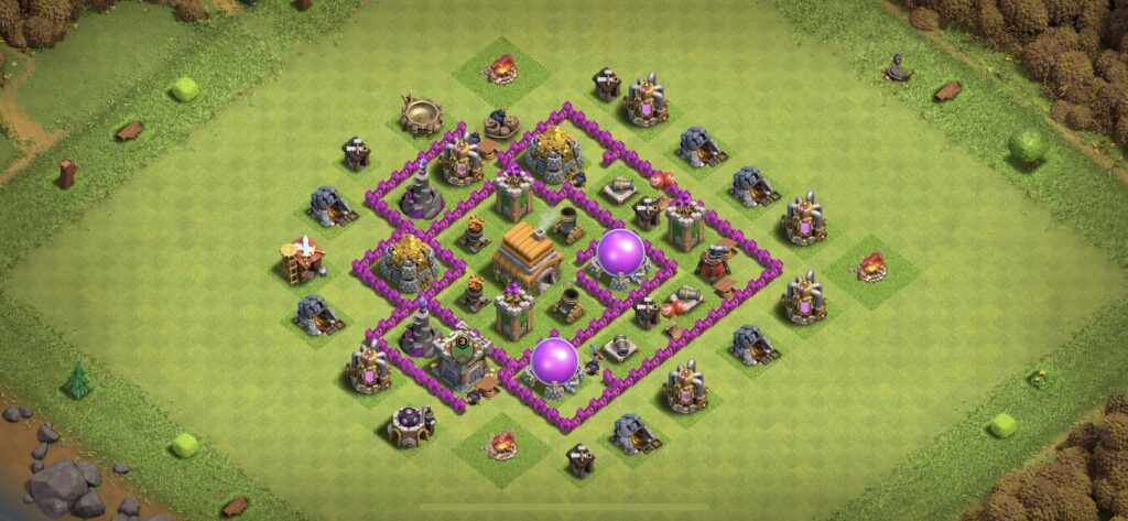 TH6 Farming Base - Top Town Hall 6 Farming Base with Link (#4) - Clash of Clans 2025​ TH6 Base