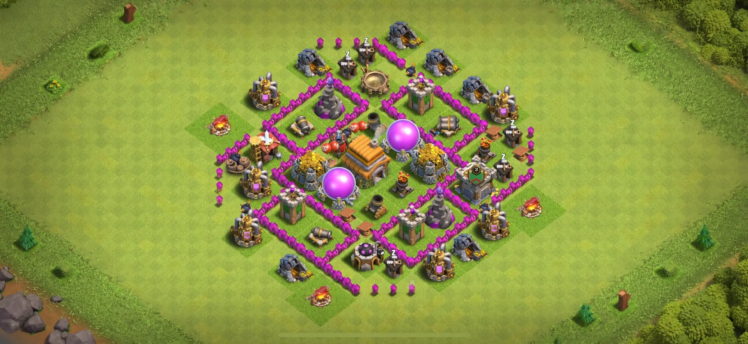 TH6 Farming Base - Top Town Hall 6 Farming Base with Link (#8) - Clash of Clans 2025​ TH6 Base
