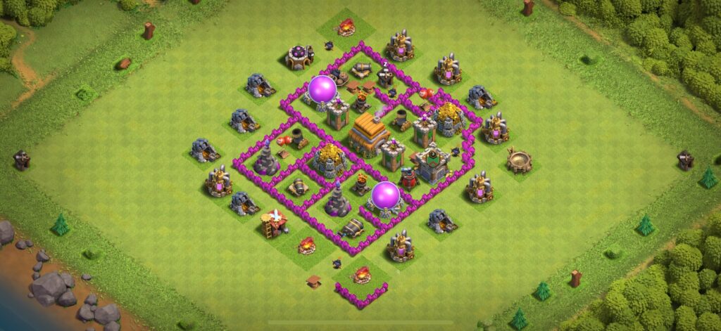 TH6 Farming Base - Top Town Hall 6 Farming Base with Link (#9) - Clash of Clans 2025​ TH6 Base