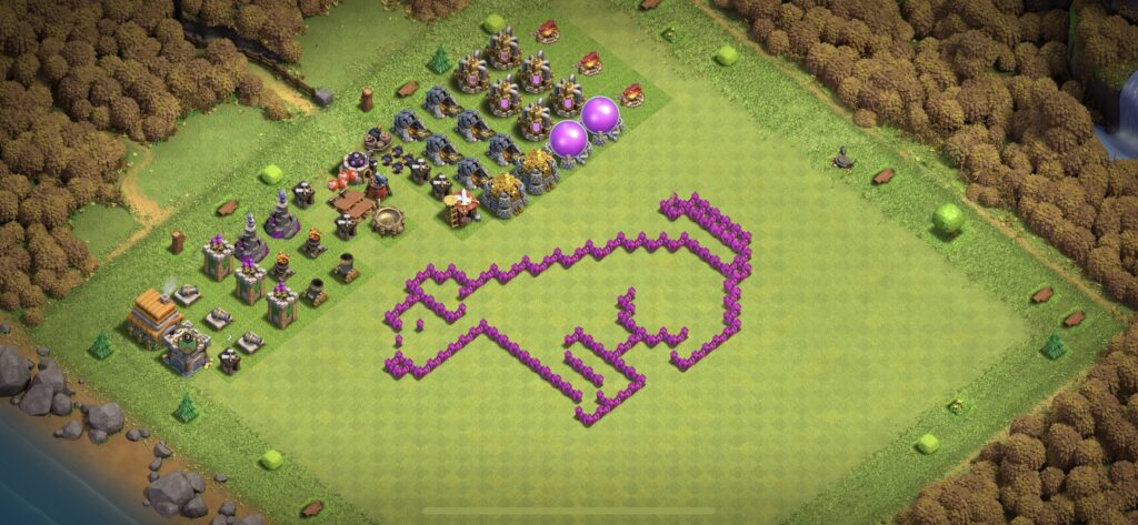 TH6 Troll Base - Top Town Hall 6 Troll/Funny Base with Link (#2) - Clash of Clans 2025​ TH6 Base