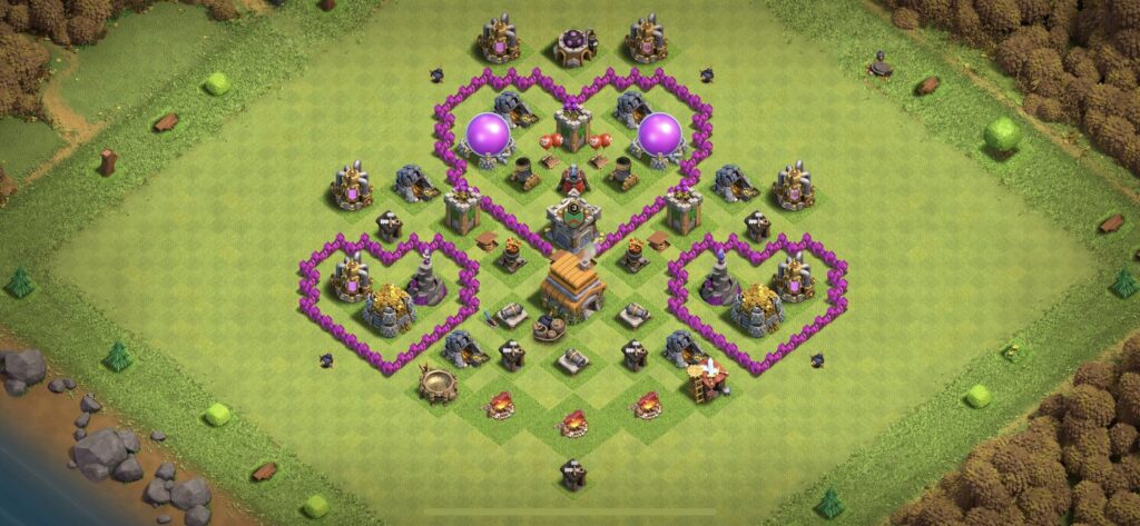 TH6 Troll Base - Top Town Hall 6 Troll/Funny Base with Link (#3) - Clash of Clans 2025​ TH6 Base