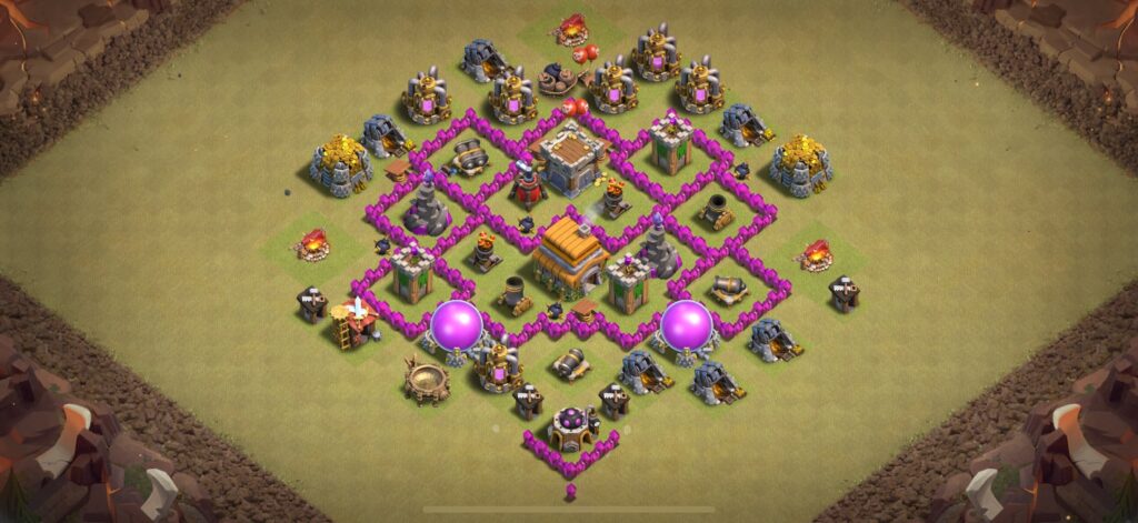 TH6 War Base - Top Town Hall 6 War Base with Link (#1) - Clash of Clans 2025​ TH6 Base