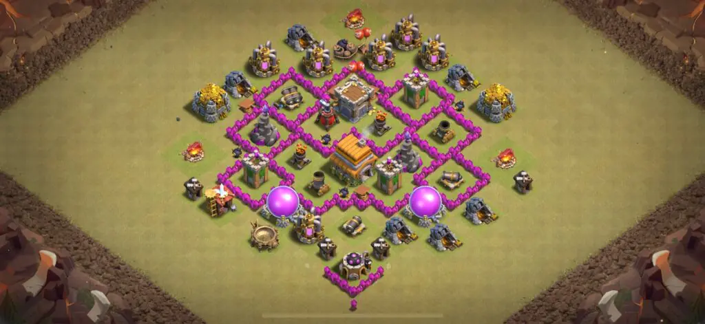 TH6 War Base - Top Town Hall 6 War Base with Link (#1) - Clash of Clans 2025​ TH6 Base