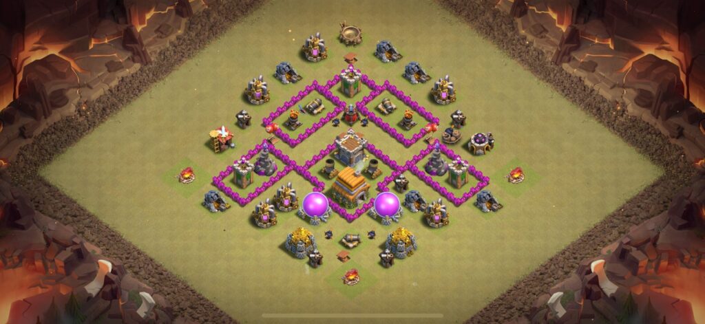 TH6 War Base - Top Town Hall 6 War Base with Link (#10) - Clash of Clans 2025​ TH6 Base