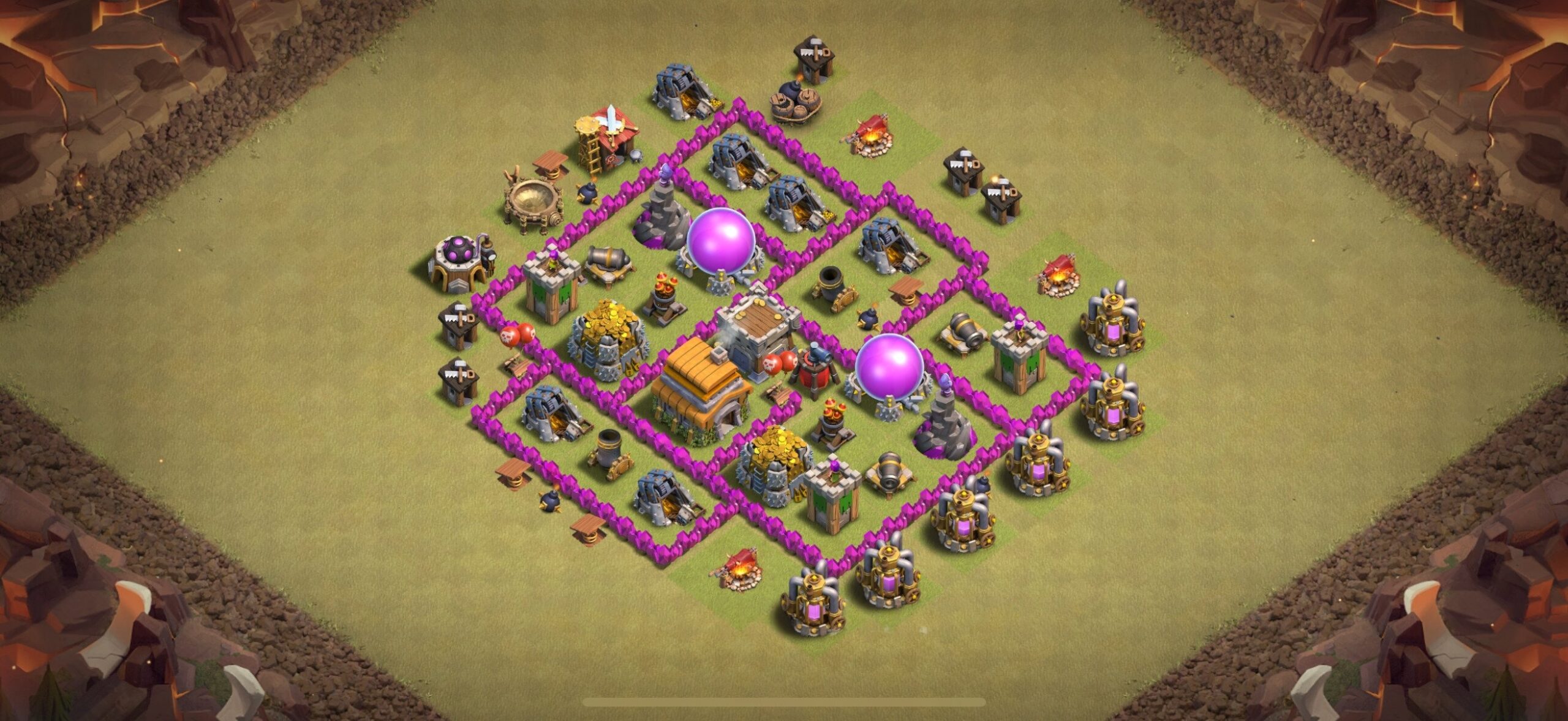 TH6 War Base - Top Town Hall 6 War Base with Link (#11) - Clash of Clans 2025​ TH6 Base