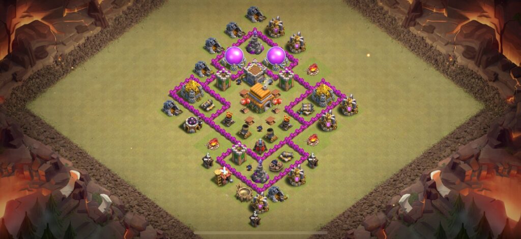 TH6 War Base - Top Town Hall 6 War Base with Link (#12) - Clash of Clans 2025​ TH6 Base