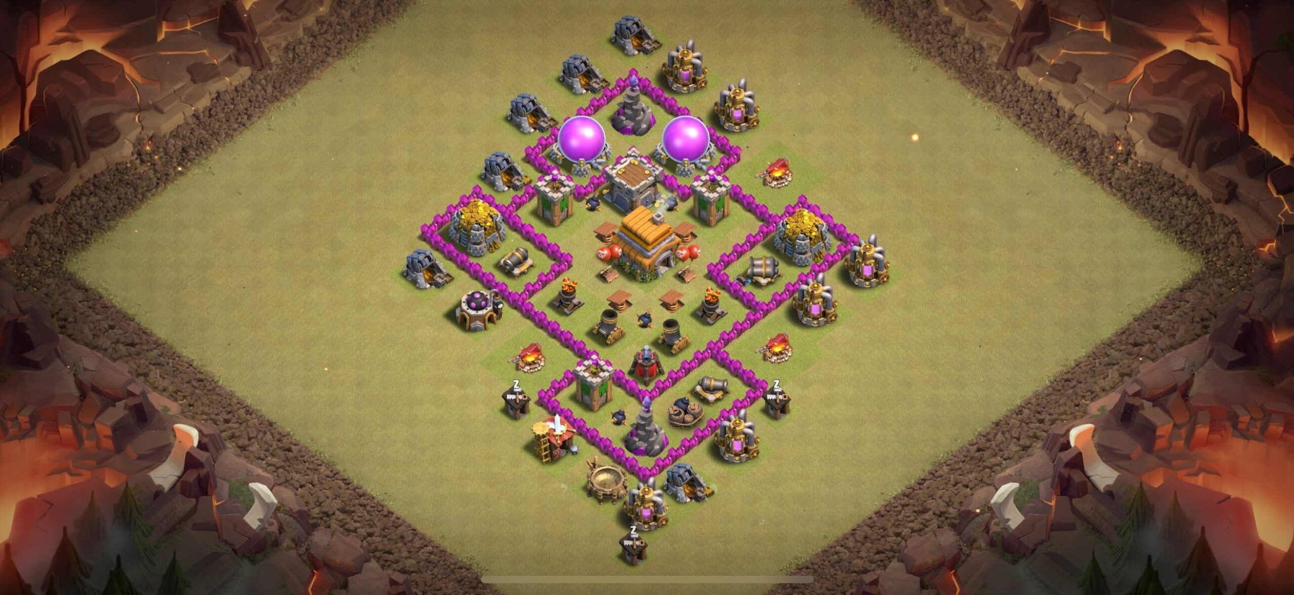 TH6 War Base - Top Town Hall 6 War Base with Link (#12) - Clash of Clans 2025​ TH6 Base