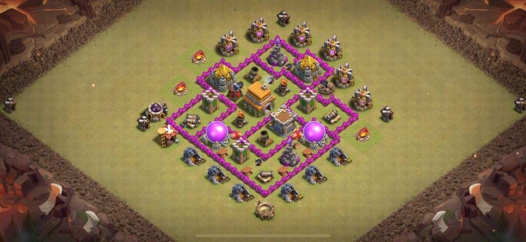TH6 War Base - Top Town Hall 6 War Base with Link (#13) - Clash of Clans 2025​ TH6 Base