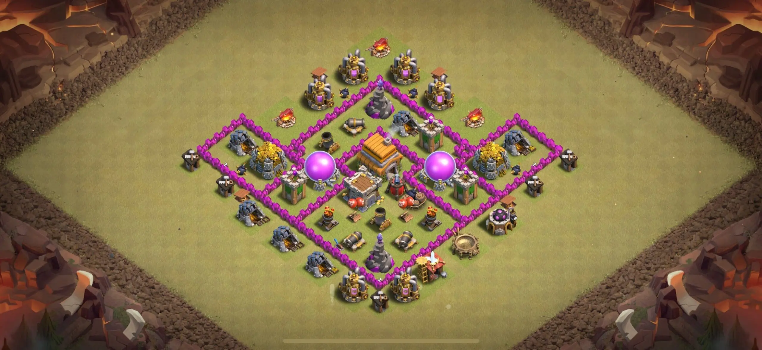 TH6 War Base - Top Town Hall 6 War Base with Link (#14) - Clash of Clans 2025​ TH6 Base