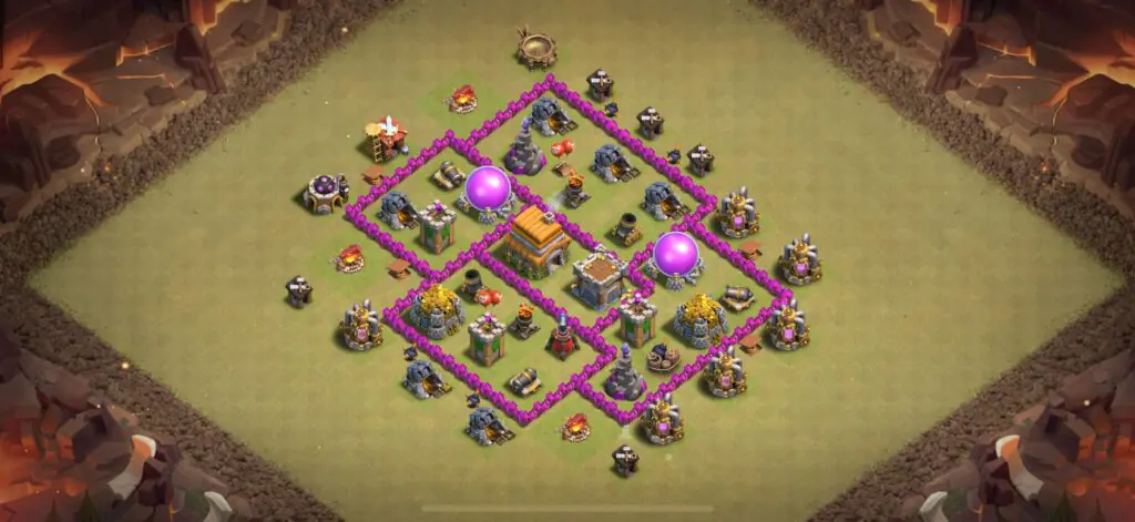 TH6 War Base - Top Town Hall 6 War Base with Link (#15) - Clash of Clans 2025​ TH6 Base