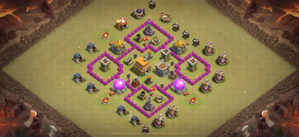 TH6 War Base - Top Town Hall 6 War Base with Link (#16) - Clash of Clans 2025​ TH6 Base