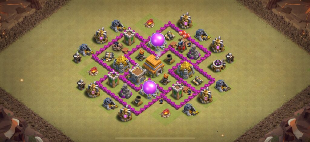 TH6 War Base - Top Town Hall 6 War Base with Link (#2) - Clash of Clans 2025​ TH6 Base