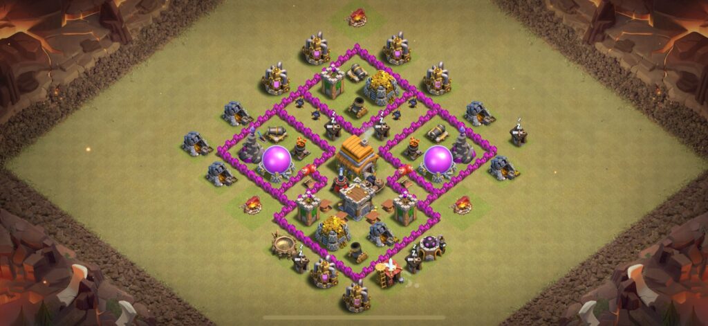 TH6 War Base - Top Town Hall 6 War Base with Link (#20) - Clash of Clans 2025​ TH6 Base