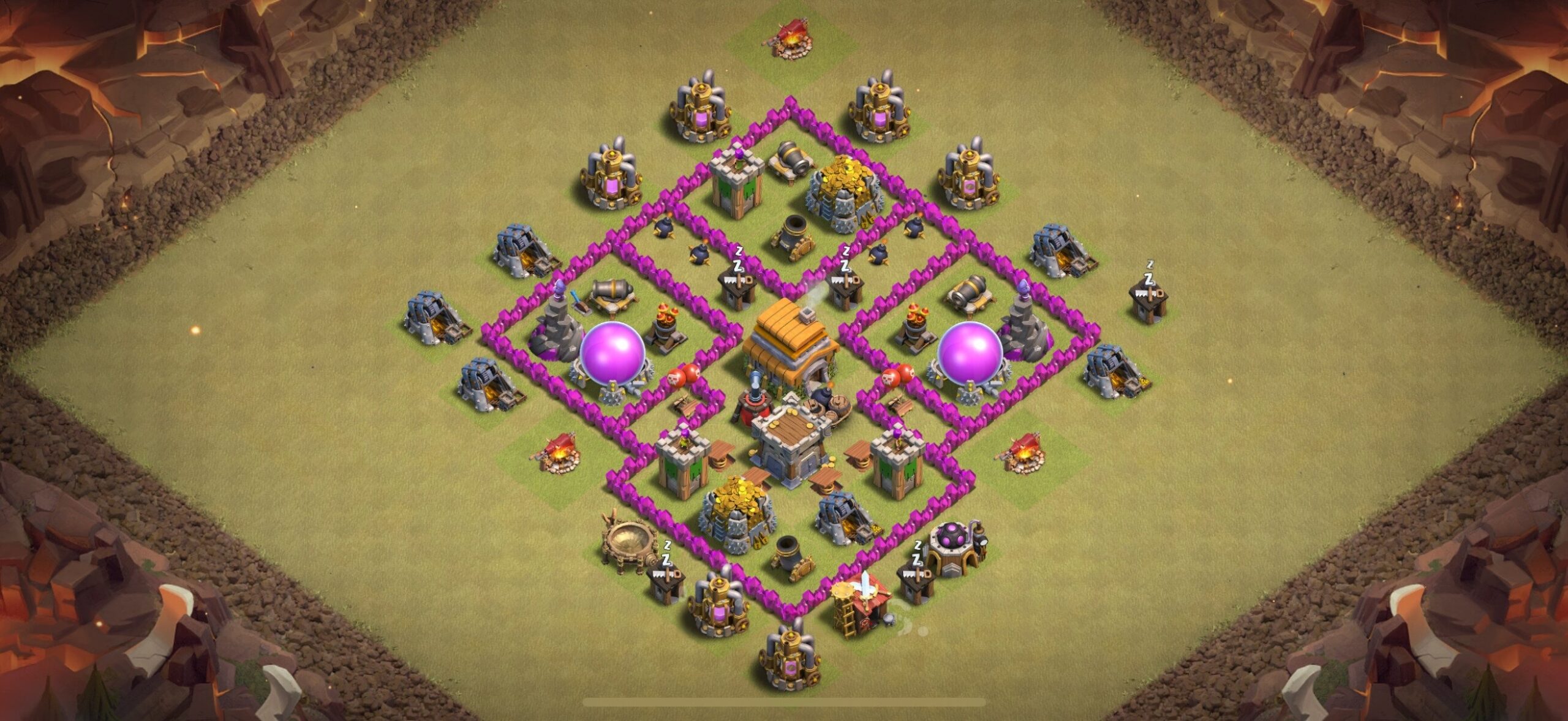 TH6 War Base - Top Town Hall 6 War Base with Link (#20) - Clash of Clans 2025​ TH6 Base