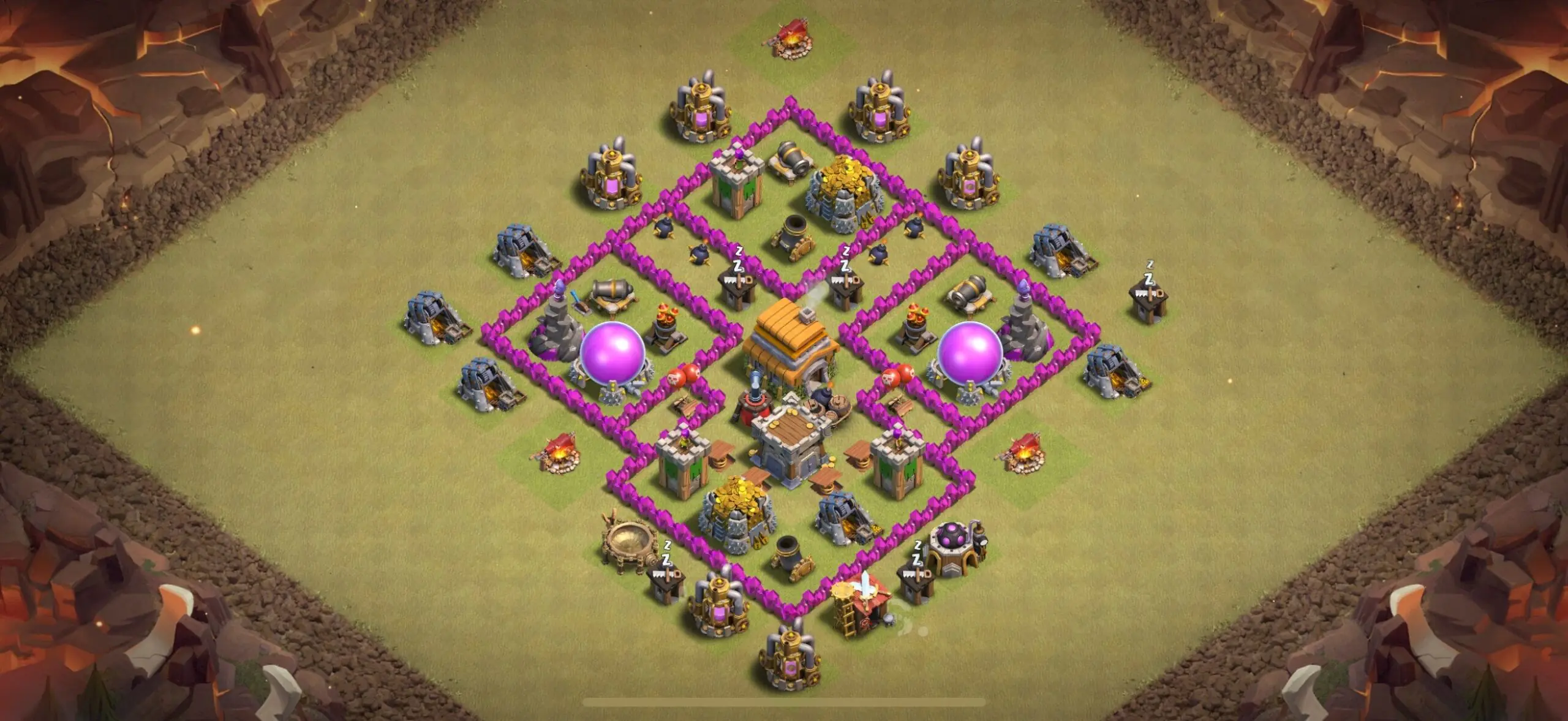 TH6 War Base - Top Town Hall 6 War Base with Link (#20) - Clash of Clans 2025​ TH6 Base