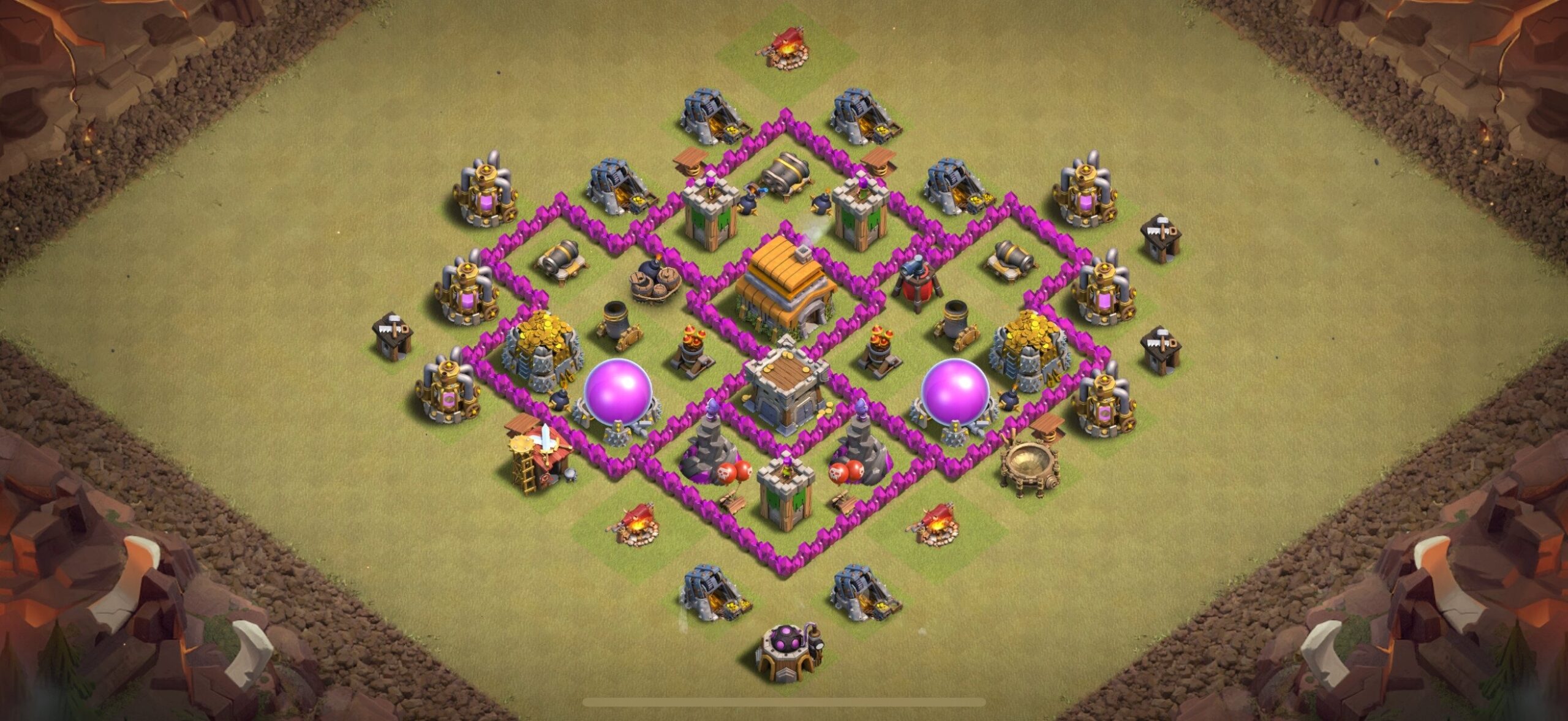 TH6 War Base - Top Town Hall 6 War Base with Link (#21) - Clash of Clans 2025​ TH6 Base