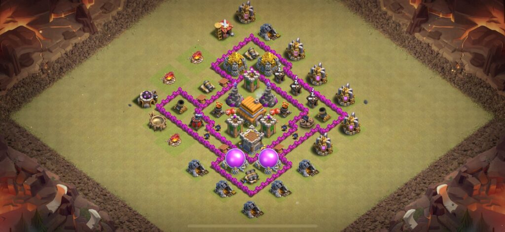 TH6 War Base - Top Town Hall 6 War Base with Link (#22) - Clash of Clans 2025​ TH6 Base