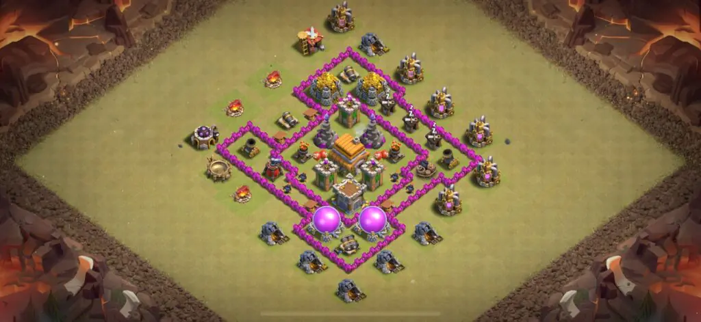 TH6 War Base - Top Town Hall 6 War Base with Link (#22) - Clash of Clans 2025​ TH6 Base