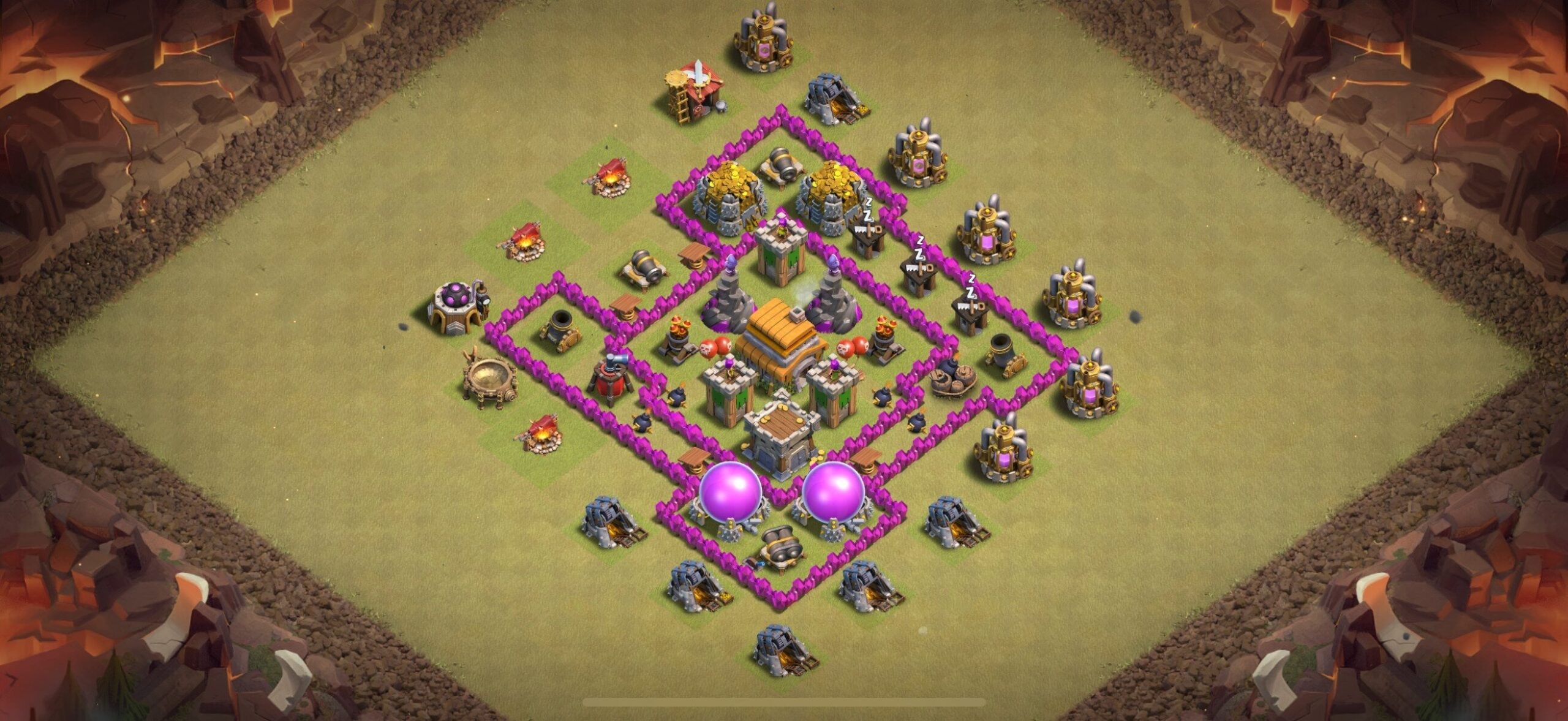 TH6 War Base - Top Town Hall 6 War Base with Link (#22) - Clash of Clans 2025​ TH6 Base