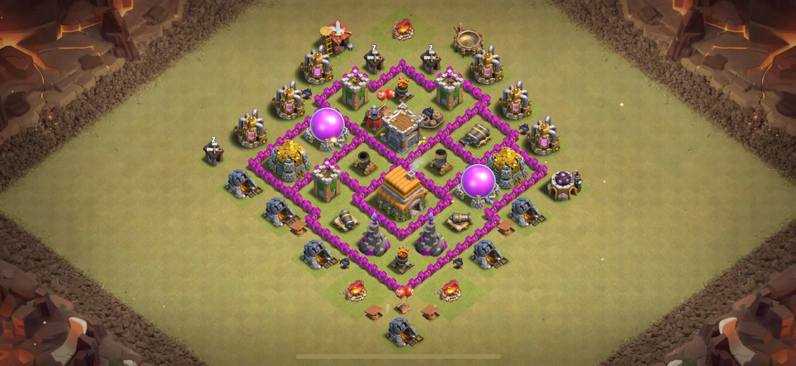 TH6 War Base - Top Town Hall 6 War Base with Link (#23) - Clash of Clans 2025​ TH6 Base