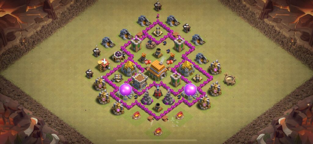 TH6 War Base - Top Town Hall 6 War Base with Link (#25) - Clash of Clans 2025​ TH6 Base