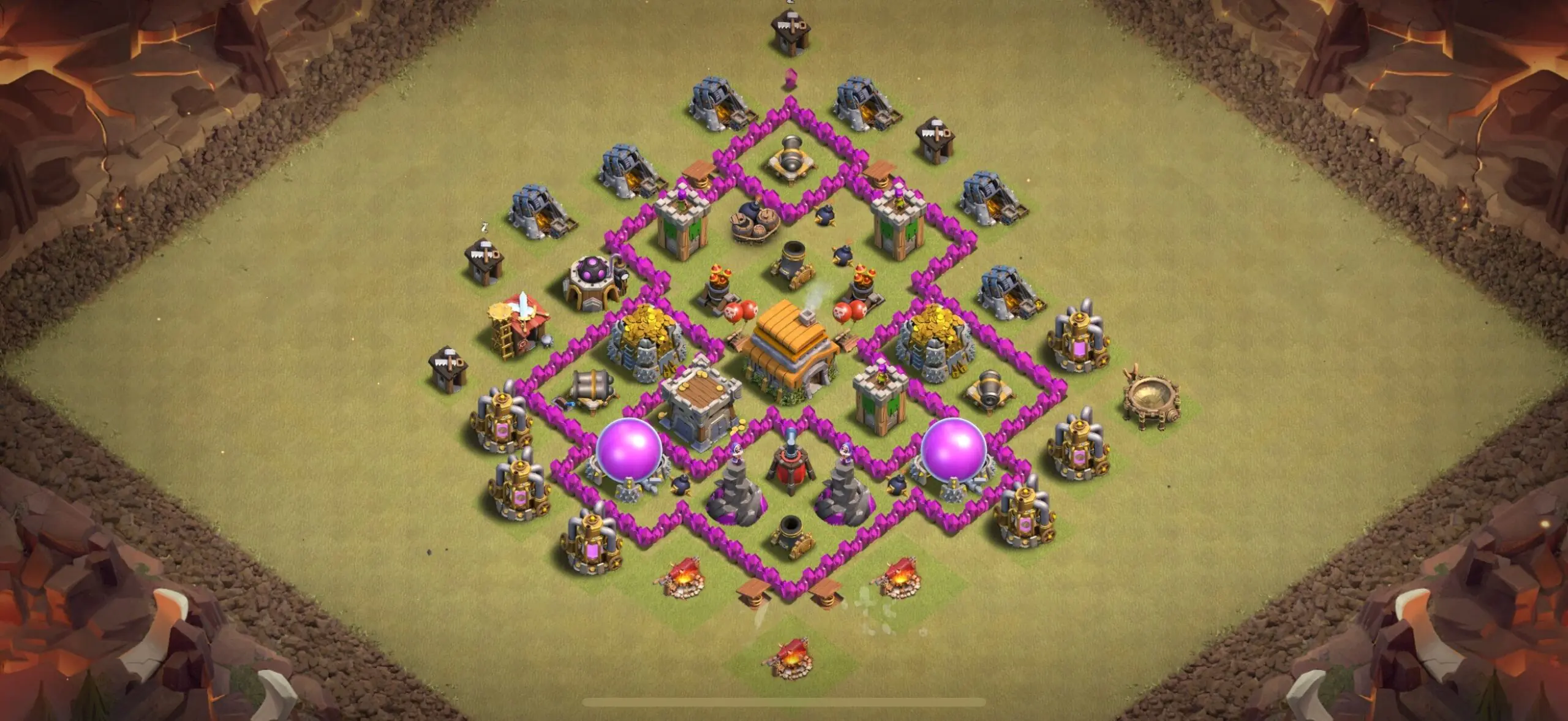 TH6 War Base - Top Town Hall 6 War Base with Link (#25) - Clash of Clans 2025​ TH6 Base