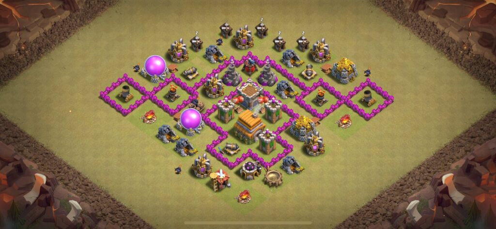 TH6 War Base - Top Town Hall 6 War Base with Link (#27) - Clash of Clans 2025​ TH6 Base