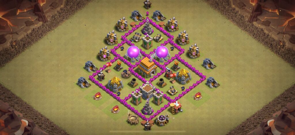 TH6 War Base - Top Town Hall 6 War Base with Link (#28) - Clash of Clans 2025​ TH6 Base