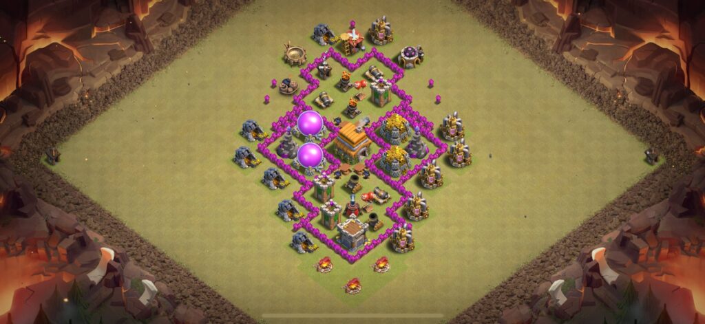 TH6 War Base - Top Town Hall 6 War Base with Link (#3) - Clash of Clans 2025​ TH6 Base