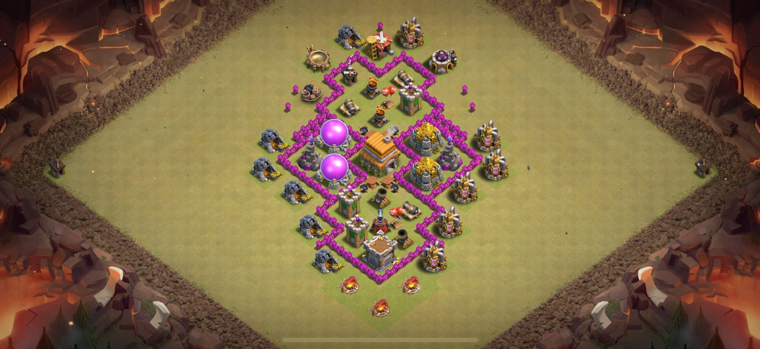 TH6 War Base - Top Town Hall 6 War Base with Link (#3) - Clash of Clans 2025​ TH6 Base