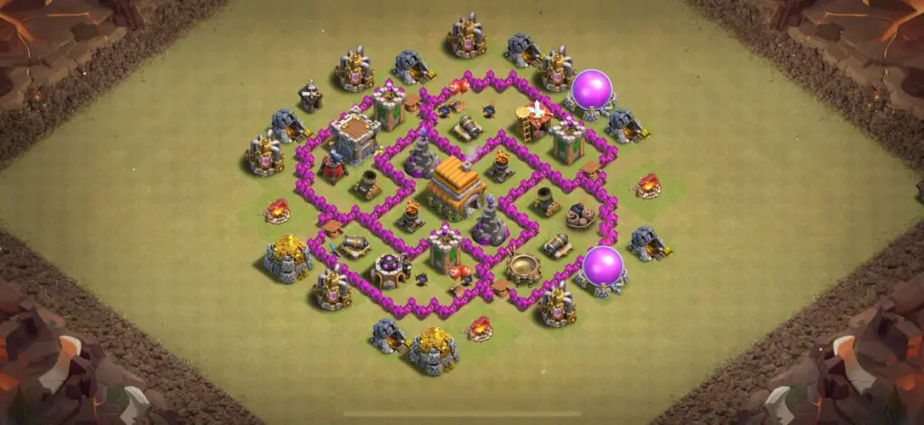 TH6 War Base - Top Town Hall 6 War Base with Link (#4) - Clash of Clans 2025​ TH6 Base