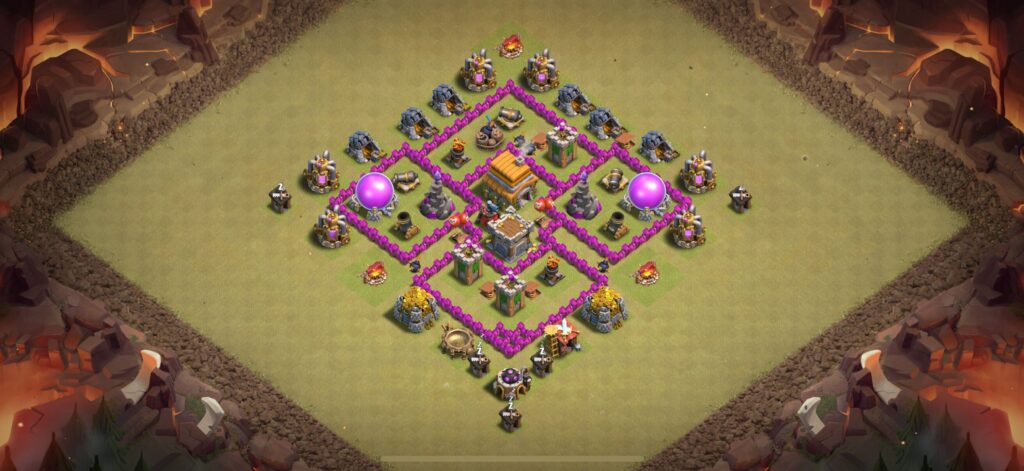 TH6 War Base - Top Town Hall 6 War Base with Link (#5) - Clash of Clans 2025​ TH6 Base