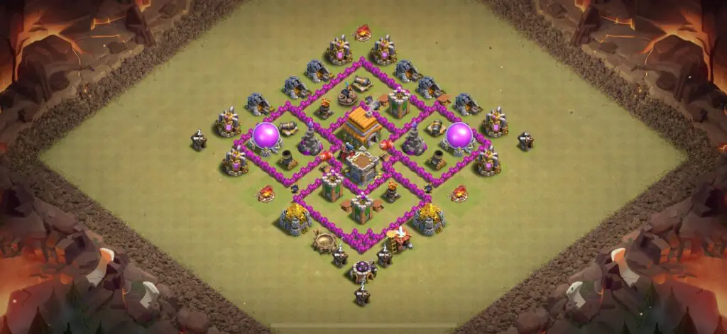 TH6 War Base - Top Town Hall 6 War Base with Link (#5) - Clash of Clans 2025​ TH6 Base