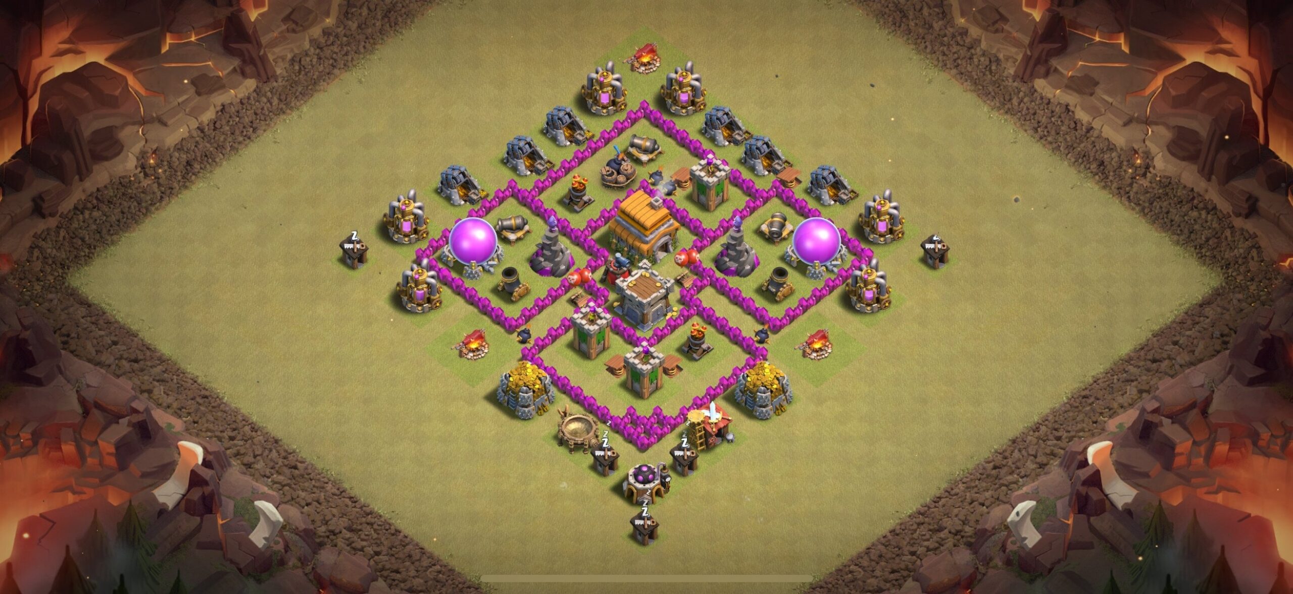 TH6 War Base - Top Town Hall 6 War Base with Link (#5) - Clash of Clans 2025​ TH6 Base