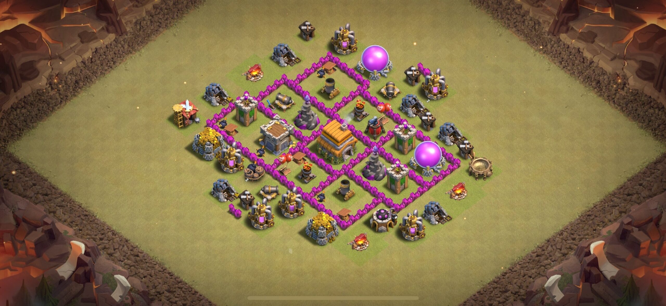 TH6 War Base - Top Town Hall 6 War Base with Link (#6) - Clash of Clans 2025​ TH6 Base
