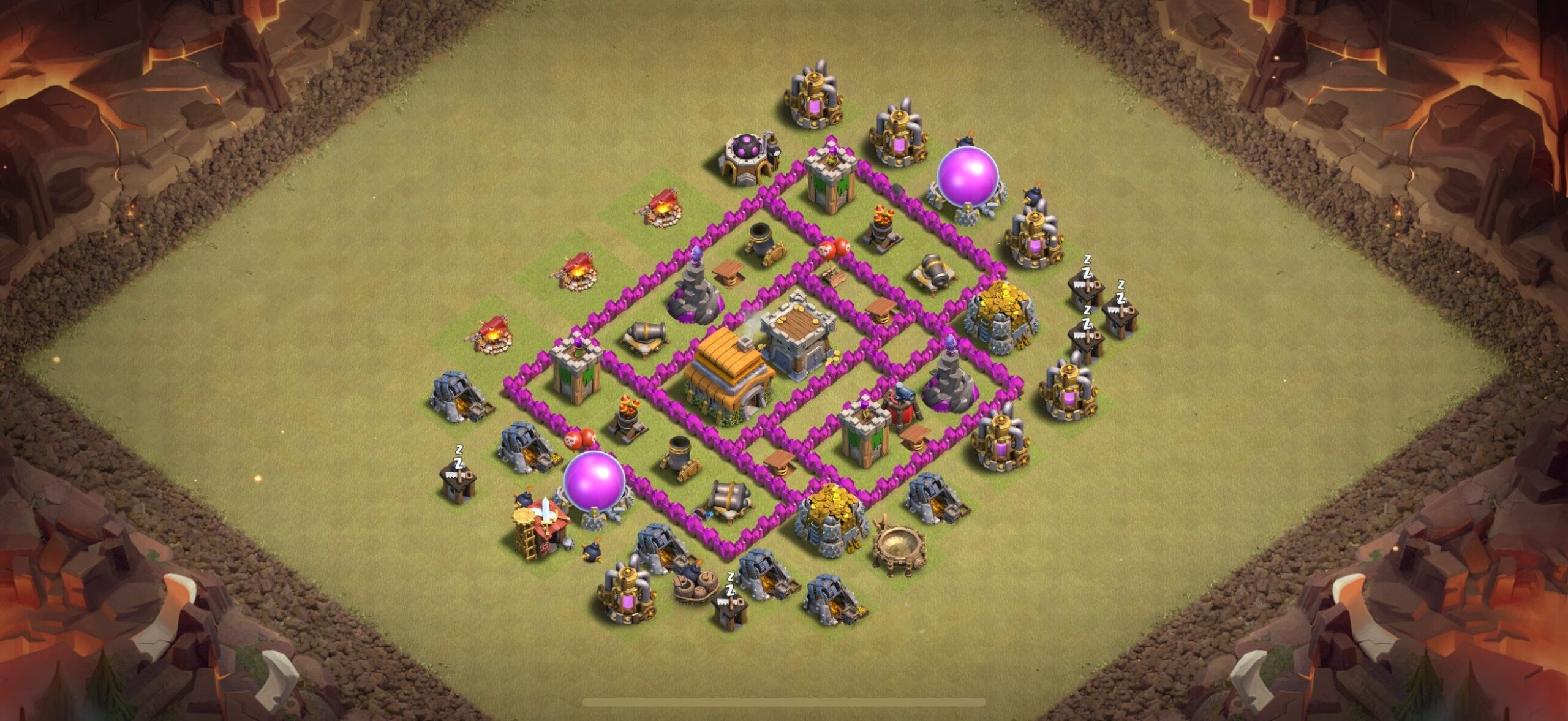 TH6 War Base - Top Town Hall 6 War Base with Link (#9) - Clash of Clans 2025​ TH6 Base